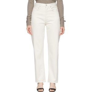 Agolde White 90s pinch waist jeans